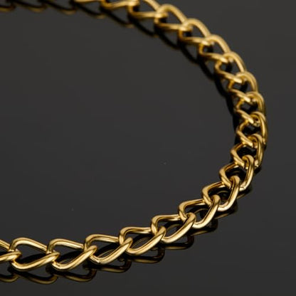 UMAOKANG Gold Chains for Jewelry Making Stainless Steel Twist Cable Chain | 6.6 Feet PVD Gold Plated Bulk Chains Twisted Link Jewelry Chain Roll with Jewelry Supplies Findings - color: Cable (Gold)