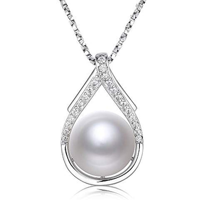 NONNYL Necklace Gifts for Women-Mothers Day Gift for Mom Her Wife Coules Girlfriend-Gifts for Wife Women Wedding Birthday Anniversary Jewelry, Christmas Day Valentine's Gift, Pearl Necklaces - color: white 18