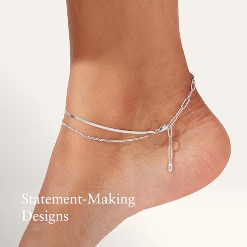 JENNY BIRD Surfside Anklet - color: Rhodium