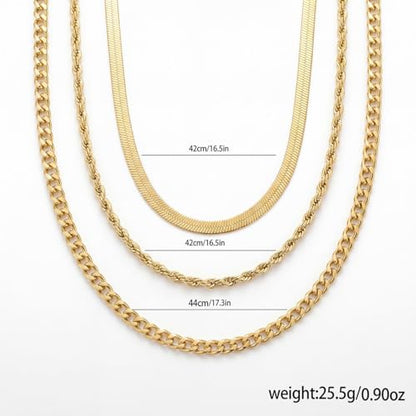 9-Piece Gold Tone Layered Chain Necklace Set for Women, Versatile Stackable Necklaces with Vertical Bar/Herringbone/Padlock Coin Charms, Trendy Boho Jewelry - style: TZJ-003359