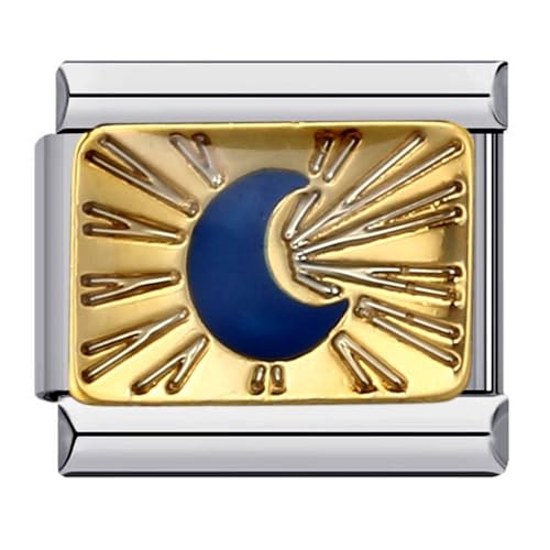 9mm Charm for Italian Charm Bracelet, Stainless Steel DIY Jewelry Chain Links,Sky - color: 001.Star -ICJ314
