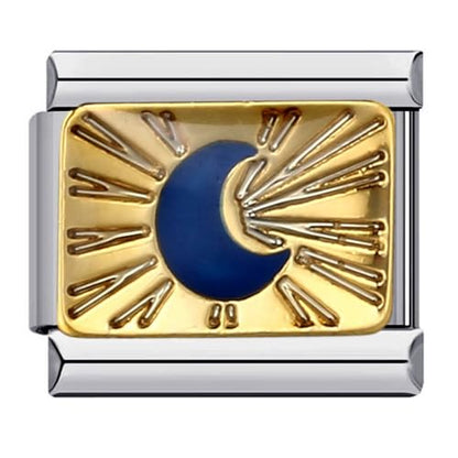 9mm Charm for Italian Charm Bracelet, Stainless Steel DIY Jewelry Chain Links,Sky - color: 001.Star -ICJ314