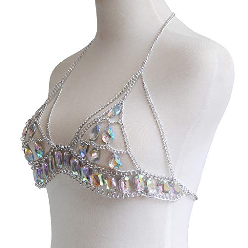 Women's Sexy Suit Body Chain - color: E-Silvery Colour