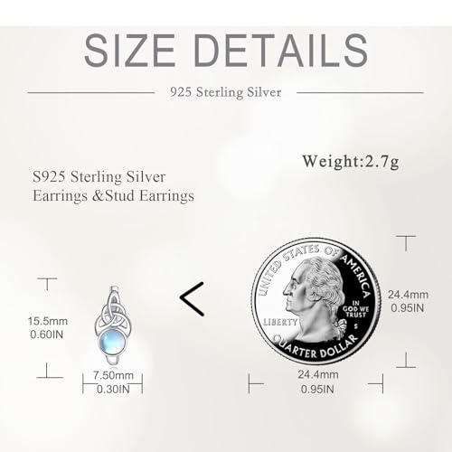 Blue Evil Eye/Celtic/Owl/Moonstone/Paw Print/Cubic Zirconia Hoop Earrings for Women 925 Sterling Silver Women Earrings Jewelry - style: Celtic A