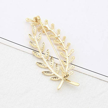 Brooch Pins for Women Girls Fashion Flower Crystal Rhinestone Pearl Jewelry - color: Color 2