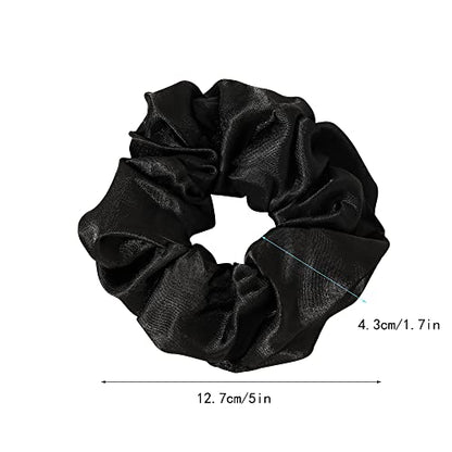 Scrunchies Hair Ties for Girls Women Elastics Bands Ponytail Holder Pack of Neutral Hair Accessories Big Large Scrunchie Cute Hairties for Thick Hair - color: BPGLeopard
