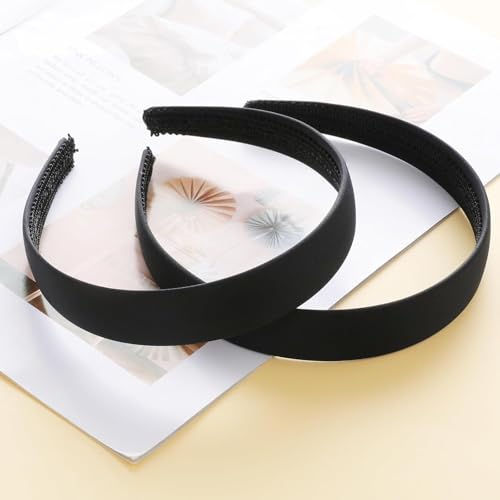 Black Velvet Padded Headband, Non-Slip Soft Hair Band, Elegant Hair Accessory for Women Daily Party and Special Occasions