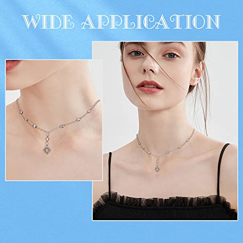 UNICRAFTALE 304 Stainless Steel Golden Rhinestone Connector Charm Flat Round Links Charms Double Loop Ring Charm Necklace Bracket Charms for Jewellery Making - color: 2 Colors
