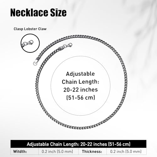 Stainless Steel Chain Necklaces,Rolo Chain Necklace for Men Women,Unique Fashion and Charm Jewelry, Silver Tone Chain,Stainless Steel Adjustable Link, Gifts for Friends/Husband/Dad - style: 1493