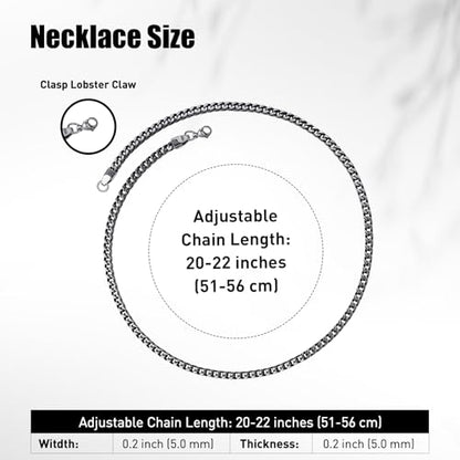 Stainless Steel Chain Necklaces,Rolo Chain Necklace for Men Women,Unique Fashion and Charm Jewelry, Silver Tone Chain,Stainless Steel Adjustable Link, Gifts for Friends/Husband/Dad - style: 1493