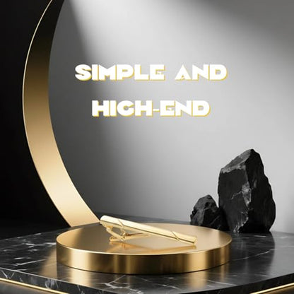 2.36 Inch Mens Silver Tie Clip, Stainless Steel Diagonal Stripe Tie Bar, Non-Slip Minimalist Necktie Clip for Business Wedding Daily Wear - color: Gold