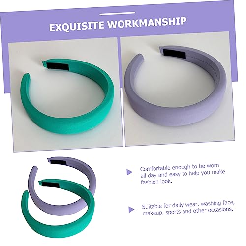2pcs Wide Padded Headband Fabric Headband for Women Girls for Women Trendy