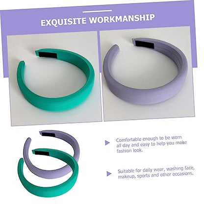 2pcs Wide Padded Headband Fabric Headband for Women Girls for Women Trendy