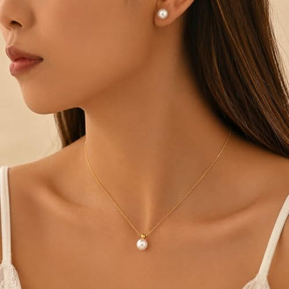 Pearl Necklace for Women Dainty Pearl Necklace Timeless Jewelry christmas gifts friendship gifts for women - color: A