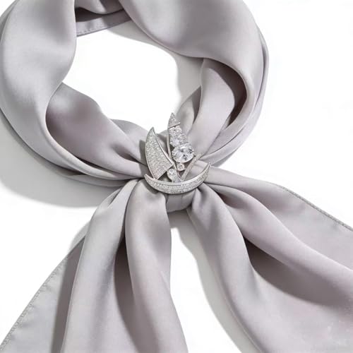 Luxury Camellia Flower Brooch, Sparkling Crystal & Rhinestone Pin with Teardrop Pendant for Women, Elegant Statement Jewelry for Wedding, Party, or Daily Wear - style: Abstract