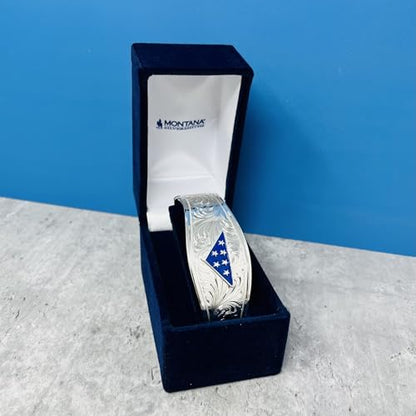 Montana Silversmiths Made in the USA Western Lifestyle Women's Cuff Bracelet - style: Folds of Honor Remembrance