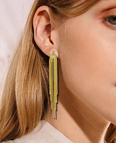 Long Earrings for Women Dangling Black Tassel Earrings Fringe Earrings Formal Elegant Earrings Bridesmaid Jewelry - style: G