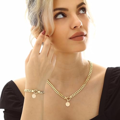 uxcell 52pcs Letter Charm, Enamel Letter Pendants, Alphabet l Pendants Double Sided Beads Charm for DIY Bracelet Necklace Pendants Earring Jewelry, Champagne Gold