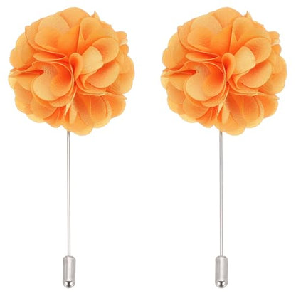 PATIKIL Flower Boutonnieres Pin, Lapel Pin for Men Camellia Flower for Suit Wedding Graduation Anniversary Graduation Outfit Accessories - color: Yellow
