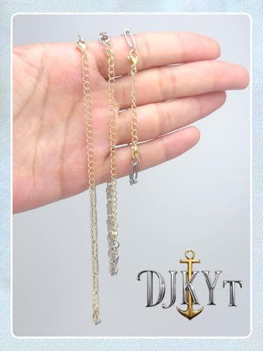 Necklace Extenders for Women and Magnetic Necklace Clasp, Gold Chain Extender for Jewelry Bracelet Anklet - color: 14Pcs Gold