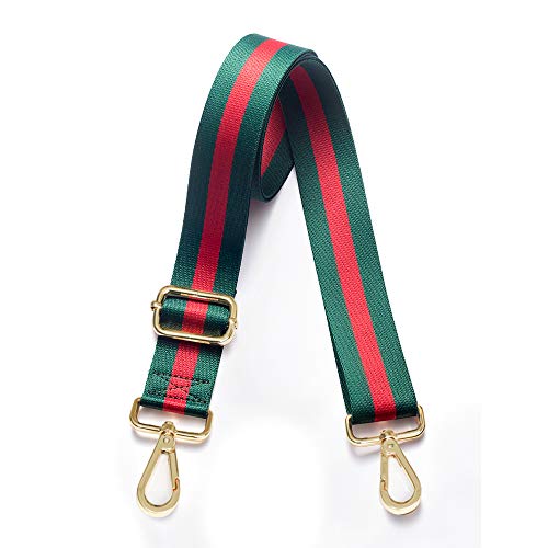 Kolti Purse Strap Replacement Crossbody Handbag Stripe Wide Adjustable - color: Gold Buckle-14