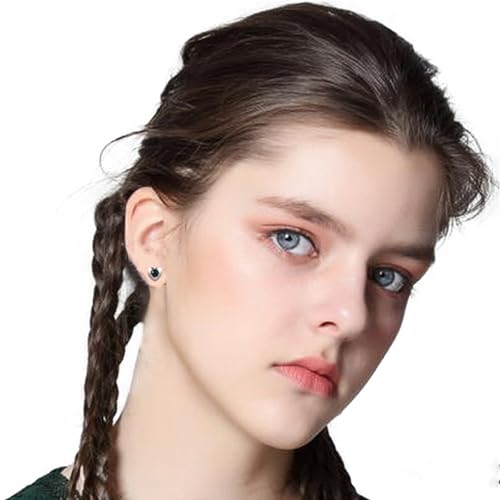 12 Pairs Ear Piercing Stud Earrings for Ear Piercing Guns, Surgical Stainless Steel Multicolor Round Heart Star Cubic Zirconia Birthstone Stud Earrings Set - style: Silver heart 4mm