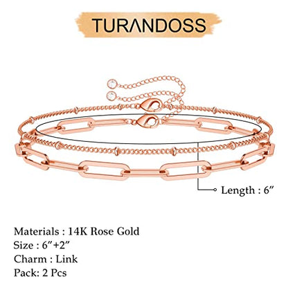Dainty Gold Bracelets for Women, 14K Gold Plated Adjustable Layered Beads Bracelet Cute Evil Eye Oval Chain Pearl Bar Turtle Gold Bracelets for Women Jewelry - style: Grey crystal beads&Heart