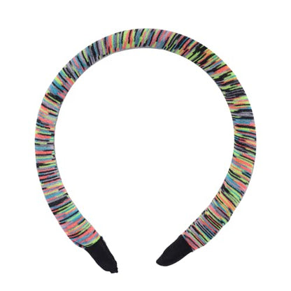 Padded Headband for Women for Women (Multi Stripe) - color: Striped Multi