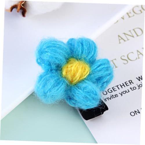 TEHAUX 12 Pcs Flower Bobby Pins Hair Clips for Mixed Colors Birthday Headdress Hair Accessories Set Random Color