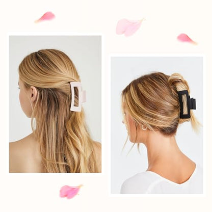 12 Pack Hair Clips for Women, Medium Claw Clips for Thin Thick Hair, Strong Hold Matte Finish – Brown - color: Brown