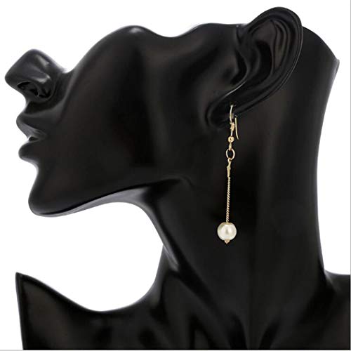 Bridal Necklace Earring and Bracelet Set Faux Pearl Jewelry Set for Women Wedding Bridal Jewelry (Gold)