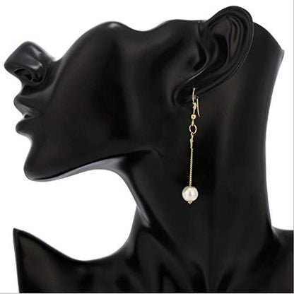 Bridal Necklace Earring and Bracelet Set Faux Pearl Jewelry Set for Women Wedding Bridal Jewelry (Gold)