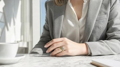 Twist Radiance, Wideband Statement Rings for Women, Elegant Gold Jewelry Accessories, Perfect for Party & Date Night, Hypoallergenic & Durable