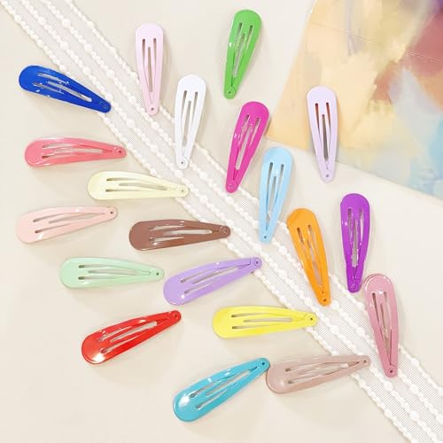 120PCS snap hair clips,2 inch hair barrettes for girls and Women | Non-Slip Metal Snap Hair Accessories for gils and Women