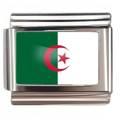 Italian Bracelet Charm,9mm,United Arab Emirates,Country & Culture > Flag - color: Algeria