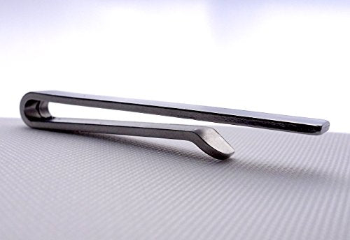 Ivy Design Tie Clip/Bar, Stainless Steel Silver Tone