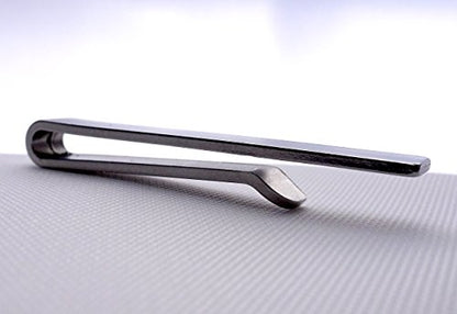 Ivy Design Tie Clip/Bar, Stainless Steel Silver Tone