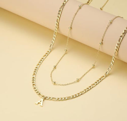 Initial Waist Chain for Women Beads Charm Belt Adjustable Belly Accessories Layered Body Jewelry Sets - style: L