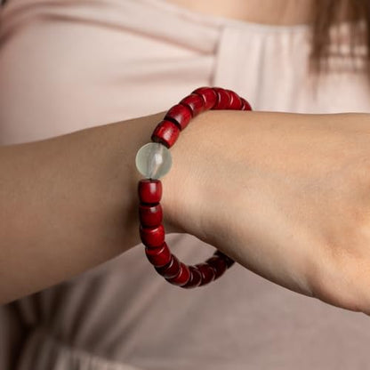 Wooden Beaded Stretch Bracelets for Women Beads Bracelets Natural Stone Beaded Bracelets