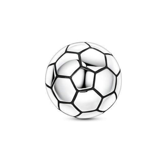 925 Sterling Silver Charms for Bracelets and Necklaces Beads Jewelry Charms for Women - color: Soccer Charm
