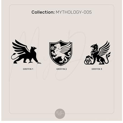 Engraved Griffin Signet Ring – Custom Heraldic Family Crest Jewelry – Unisex Hexagon Shaped Design