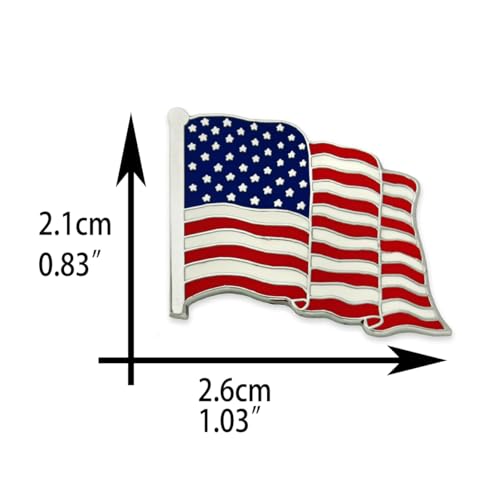 Boutonniere Suit Lapel Stick Brooch Pin - color: Brooch-silver A flag