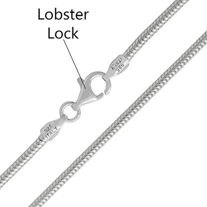 Savlano 925 Sterling Silver Solid Italian Round Diamond Cut Snake Chain Bracelet/Anklet For Women & Men - Made in Italy Comes Gift Box - style: 1mm