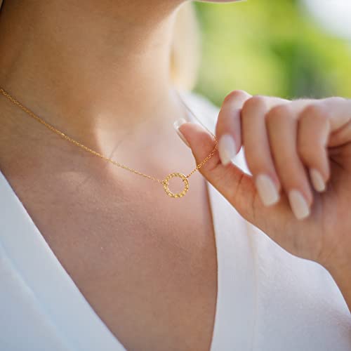 Layered Necklaces for Women - 14K Dainty Gold Plated Layering Chokers Necklaces Set Multilayer Delicate Necklace Trendy Adjustable Long Layered Necklaces for Women - style: 11 Karma Choker