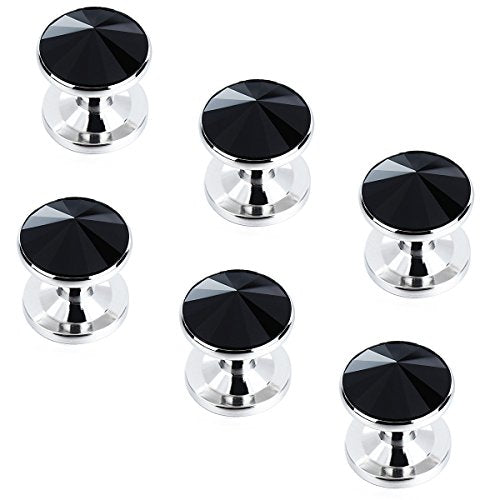 Cufflinks for Men with 4/6 pcs Shirt Studs Set, Gift Box Packed, Mens Jewelry or Accessories for Wedding, Party, Anniversary, Birthday