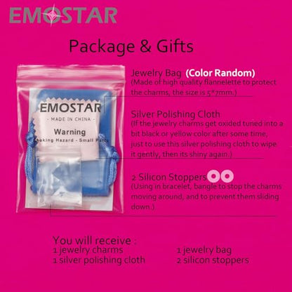 EMOSTAR Zodiac Sign Charms fits European Charm Bracelet – Rose Gold 925 Sterling Silver Necklace Pendant, 12 Horoscope Constellation Dangle CZ Birthstone Beads, Gifts for Women/Men/Birthday - color: Taurus (4.20 – 5.20)