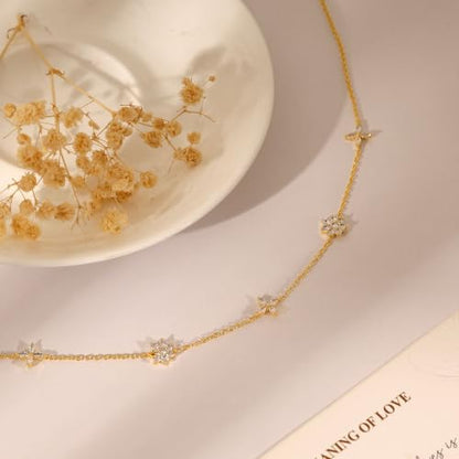 Gold Choker Necklace for Women, Dainty Gold Necklace 14k Gold Plated Simple Coin Butterfly Choker Necklaces for Women Trendy Charm Cute Non Tarnish Gold Necklace Fashion Waterproof Jewelry - color: A-Gold