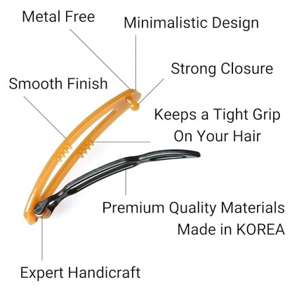 12pcs Hair Barrettes Set for Women and Girls, Hair Clips for Thick Thin Fine Hair, Non-metal Hair Accessories, Non-Slip Grip Handmade Snap Hairpin, BPA Free | Non-metal BPA-free snap hairpins with a non-slip grip for thin, fine or thick hair; handmade in