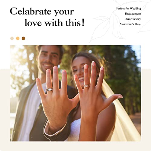 King Will 8mm Tungsten Carbide Rings for Men Cubic Zircon Stones Inlay - color: Silver 8mm