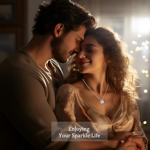 ForeverLove Heart Necklaces for Women, 4-2 Carats Heartshap Moissanite, Silver Pendant Jewelry, Anniversary Birthday Gifts for Wife, Girlfriend, Daughter, Mom - style: A Initial 3.0 Carats Heart Moissanite Sterling Sliver Necklace